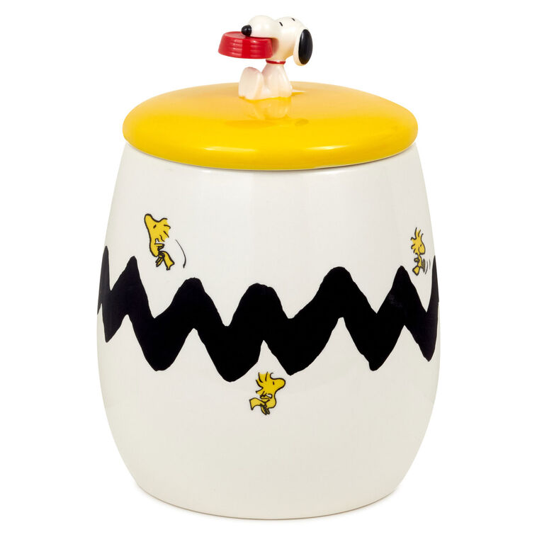 hallmark Peanuts® Snoopy and Woodstock Cookie Jar With Sound 10"