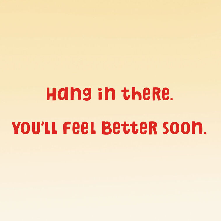 Hallmark Peanuts® Snoopy And Woodstock Hang In There Get Well Card