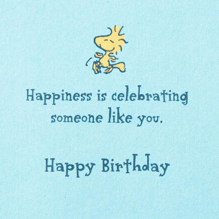 Hallmark Peanuts® Snoopy And Woodstock Happiness Is Celebrating You Birthday Card