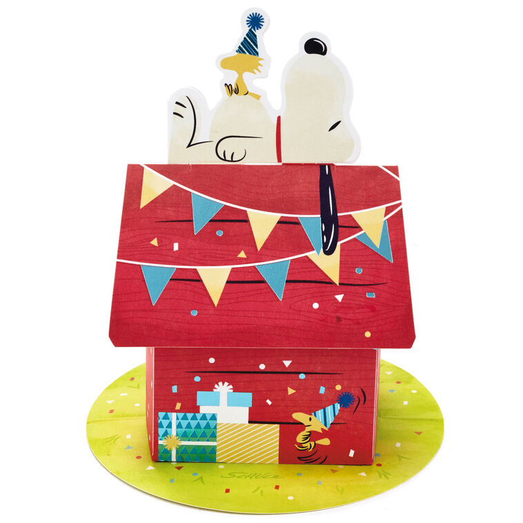 Hallmark Peanuts® Snoopy And Woodstock Hooray 3D Pop-Up Card