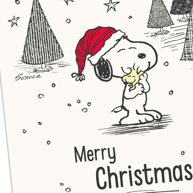 Hallmark Peanuts® Snoopy And Woodstock Hugs Christmas Cards Pack Of 6