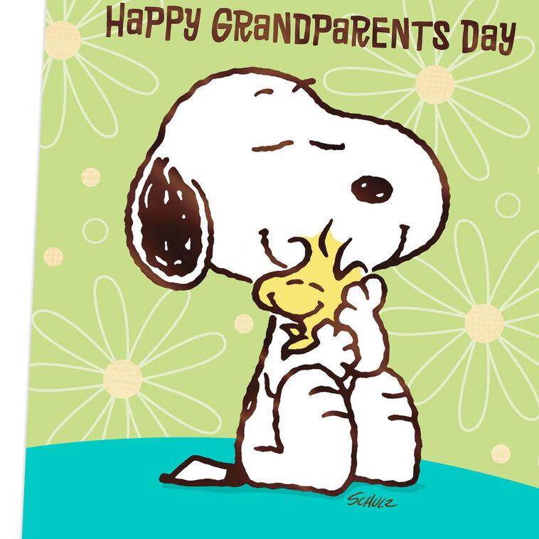 Hallmark Peanuts® Snoopy And Woodstock Hugs Grandparents Day Card