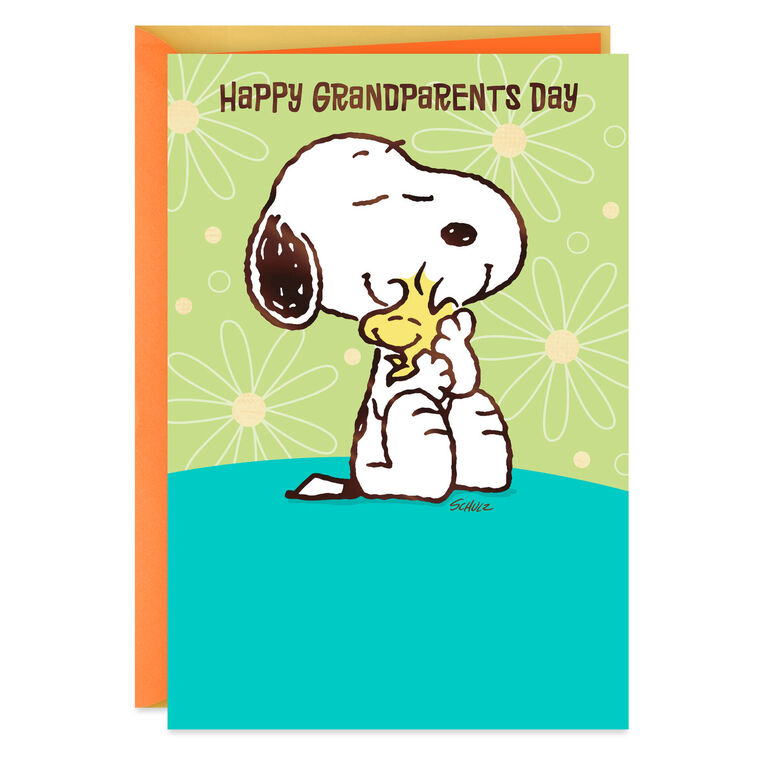 hallmark Peanuts® Snoopy and Woodstock Hugs Grandparents Day Card