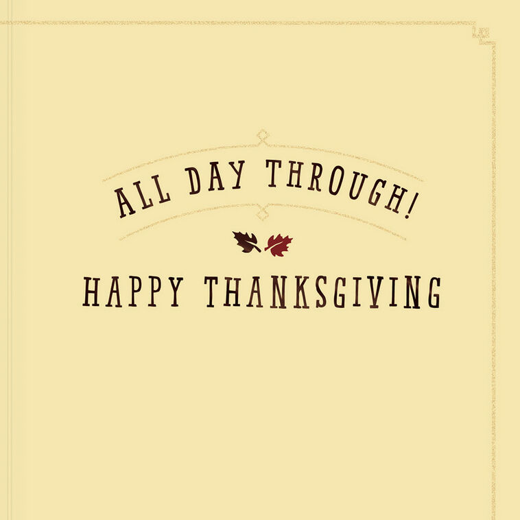 Hallmark Peanuts® Snoopy And Woodstock Hugs To You Thanksgiving Card