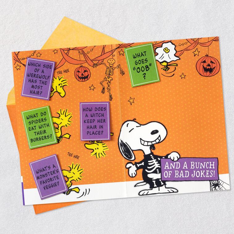 Hallmark Peanuts® Snoopy And Woodstock Love And Jokes Funny Pop-Up Halloween Card