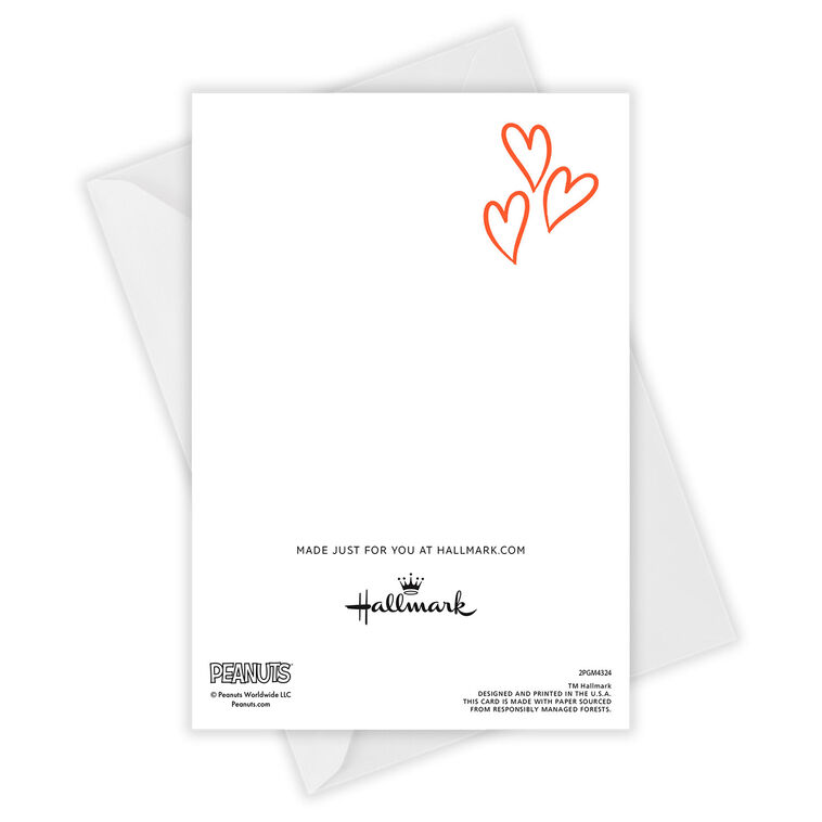 Hallmark Peanuts® Snoopy And Woodstock Sharing A Hug Custom Card
