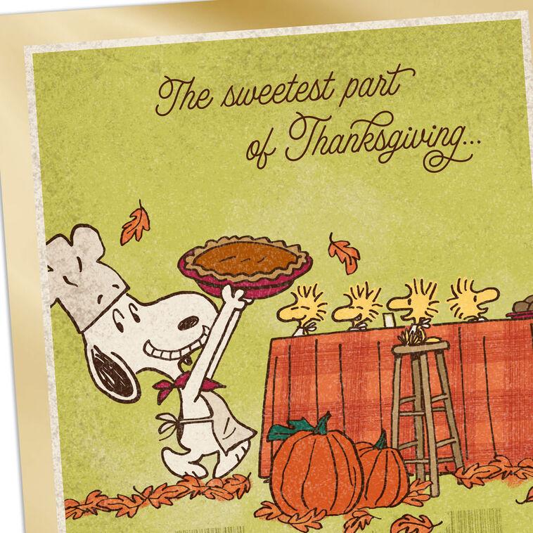 Hallmark Peanuts® Snoopy And Woodstock Sharing The Love Thanksgiving Card