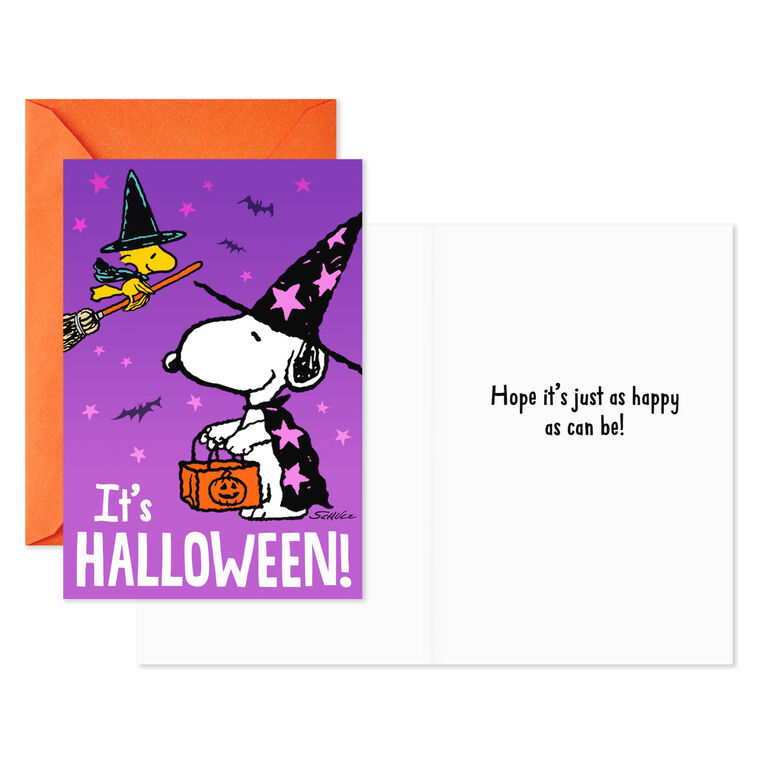 Hallmark Peanuts® Snoopy Cute And Spooky Assorted Halloween Cards Pack Of 6