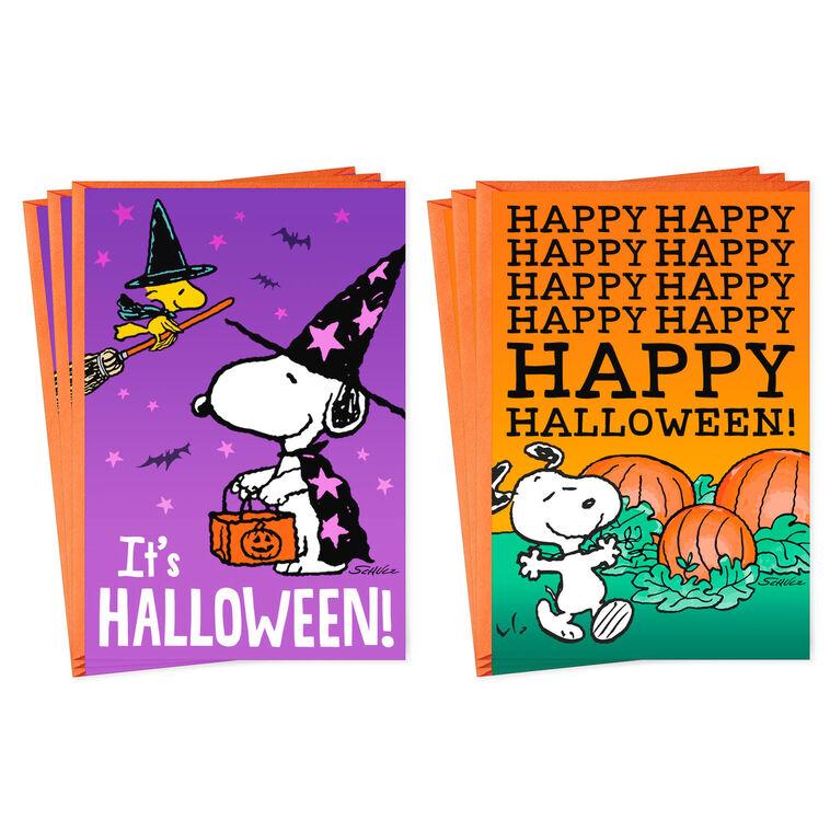 hallmark Peanuts® Snoopy Cute and Spooky Assorted Halloween Cards Pack of 6