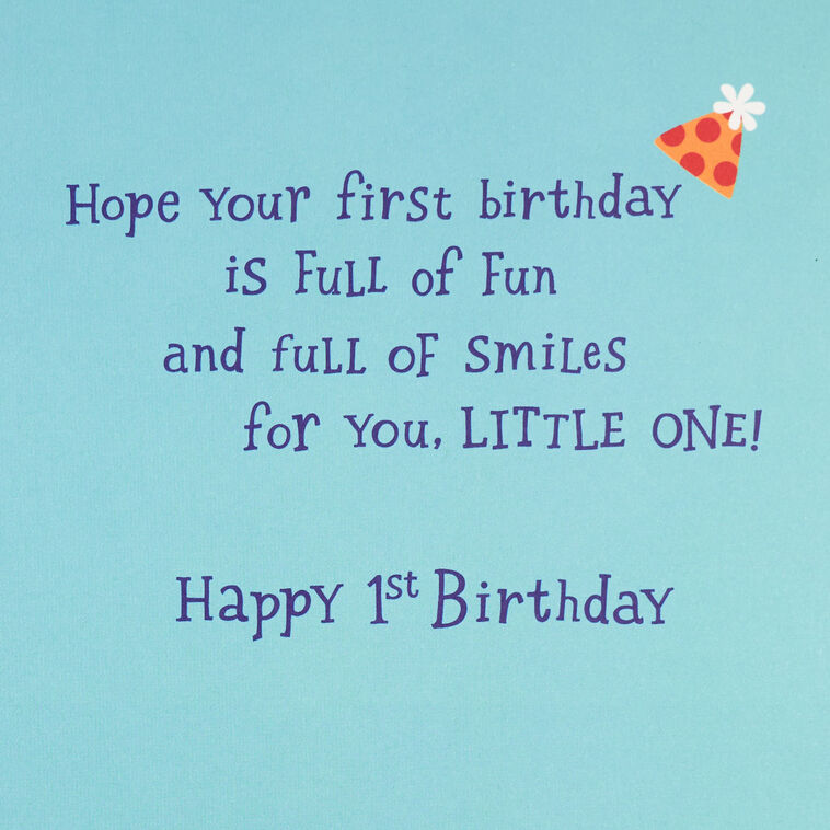 Hallmark Peanuts® Snoopy First Birthday Card For Grandson