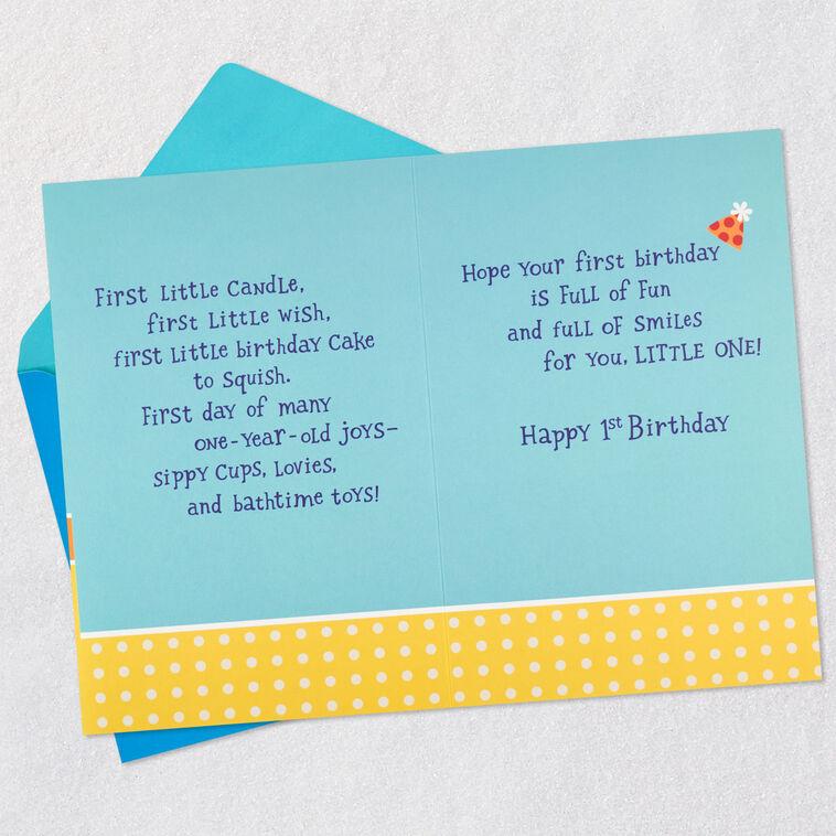 Hallmark Peanuts® Snoopy First Birthday Card For Grandson
