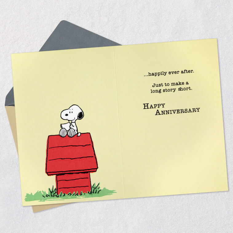 Hallmark Peanuts® Snoopy Happily Ever After Anniversary Card