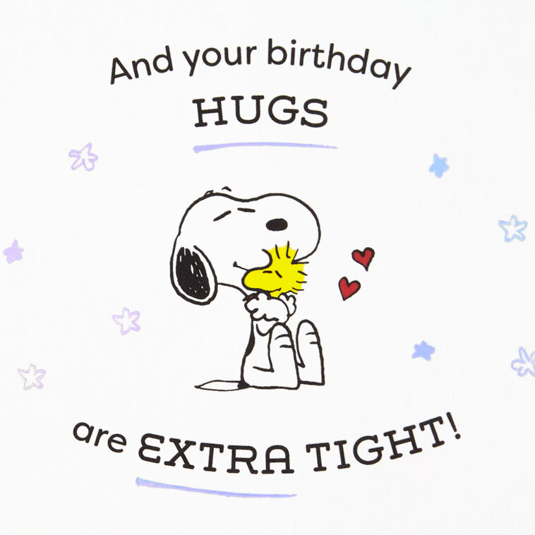 Hallmark Peanuts® Snoopy Happy Dance Hugs Birthday Card