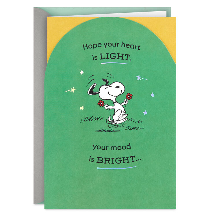 hallmark Peanuts® Snoopy Happy Dance Hugs Birthday Card