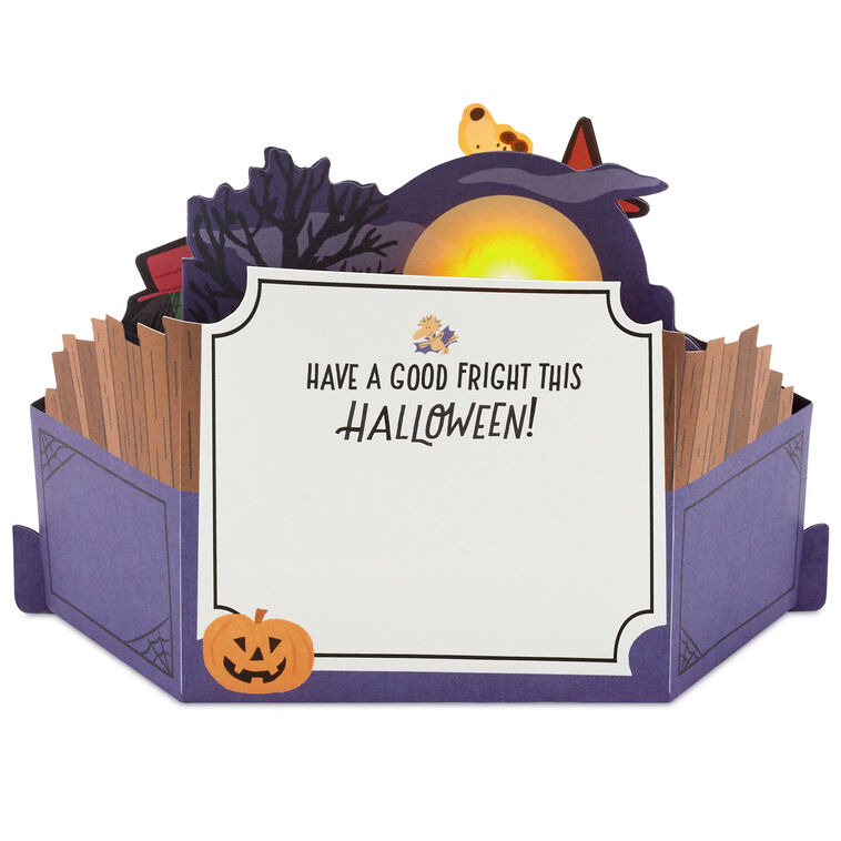 Hallmark Peanuts® Snoopy Happy Howl-oween Musical 3D Pop-Up Halloween Card With Light