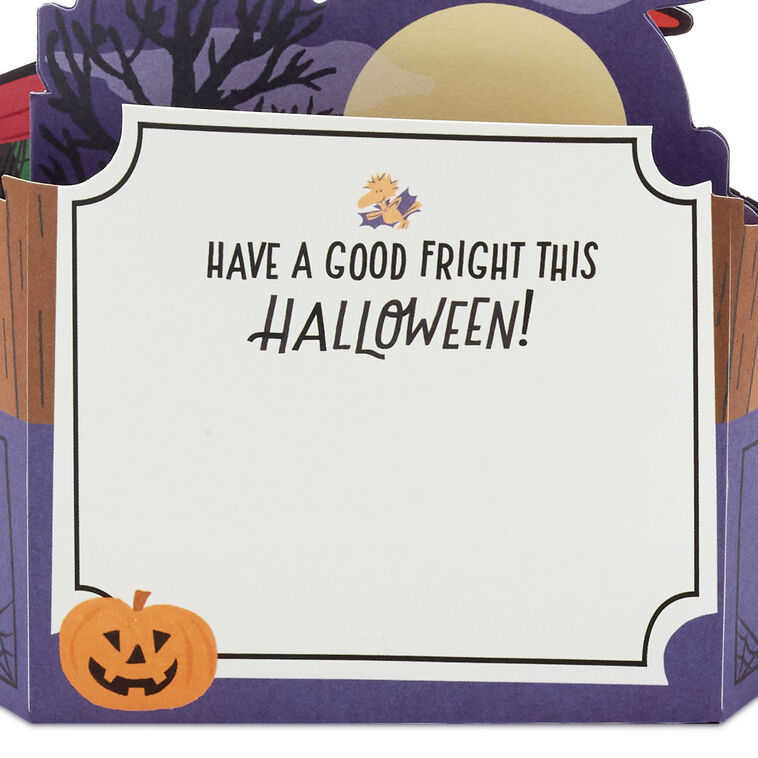 Hallmark Peanuts® Snoopy Happy Howl-oween Musical 3D Pop-Up Halloween Card With Light