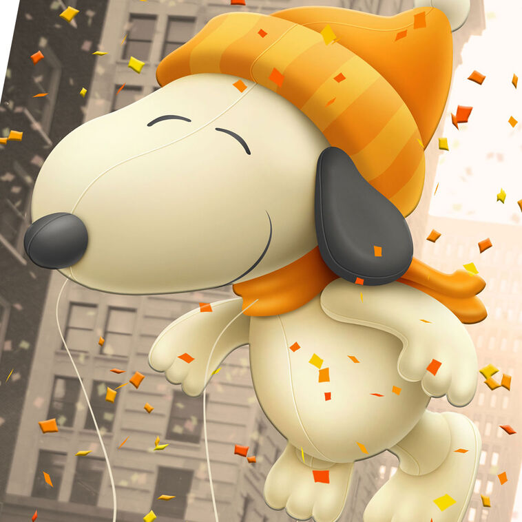 Hallmark Peanuts® Snoopy Hot Air Parade Balloon Funny Thanksgiving Card