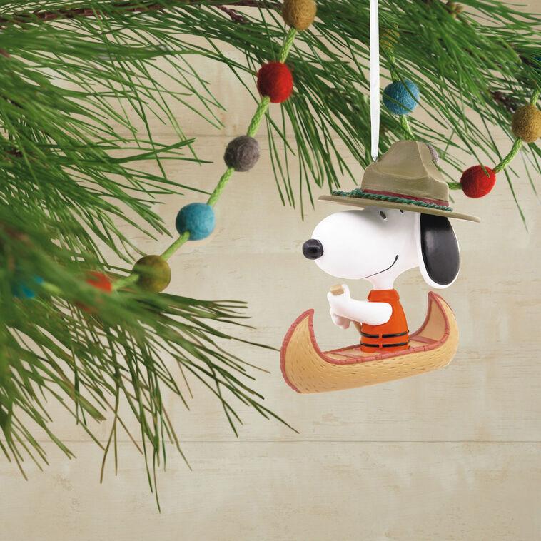 Hallmark Peanuts® Snoopy In Canoe Hallmark Ornament