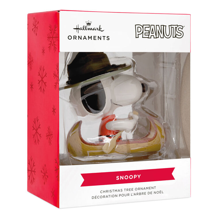 Hallmark Peanuts® Snoopy In Canoe Hallmark Ornament