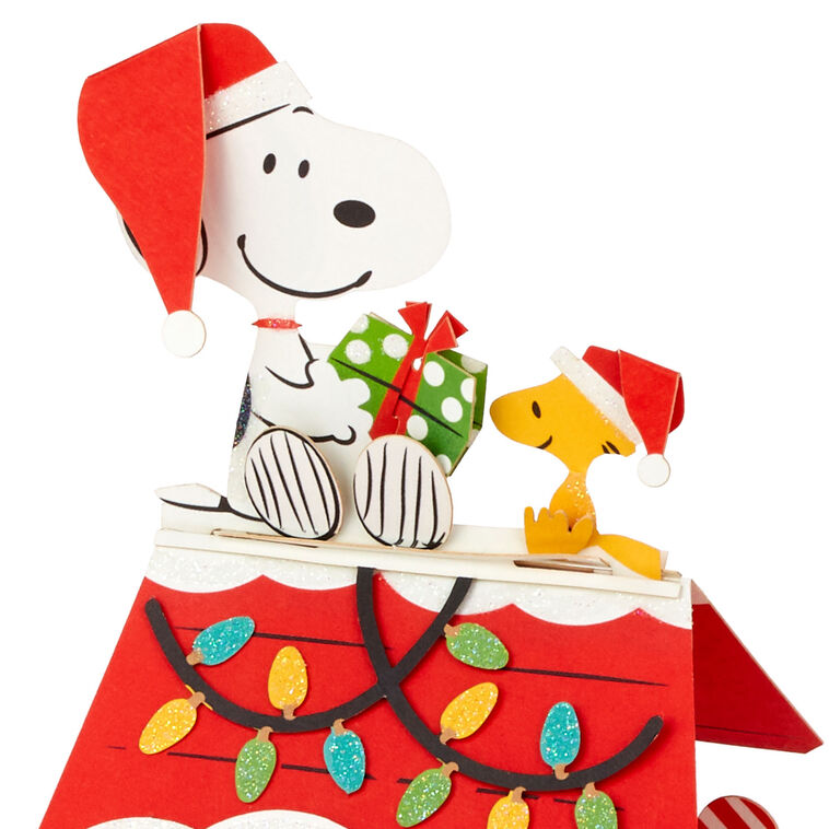 Hallmark Peanuts® Snoopy Joy To The World 3D Pop-Up Christmas Card
