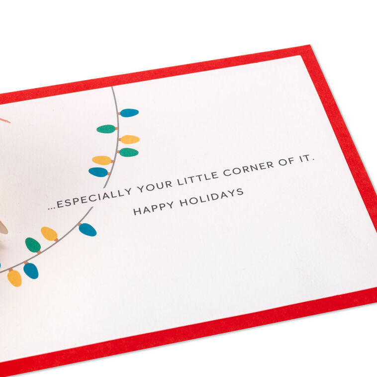 Hallmark Peanuts® Snoopy Joy To The World 3D Pop-Up Christmas Card