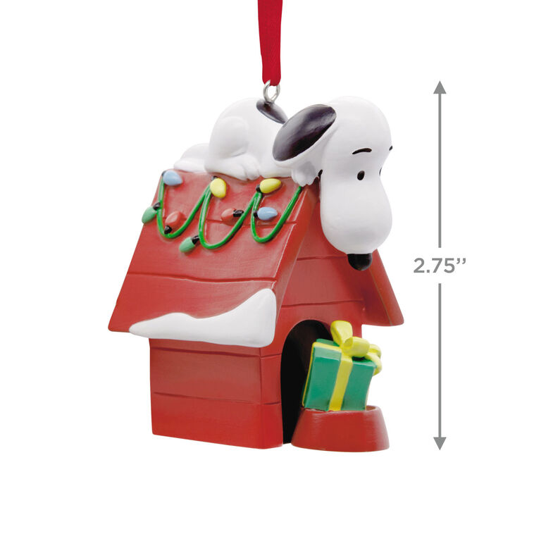 Hallmark Peanuts® Snoopy On Holiday Doghouse Hallmark Ornament