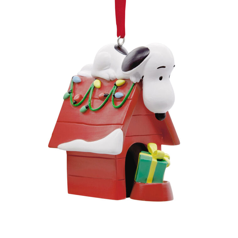 hallmark Peanuts® Snoopy on Holiday Doghouse Hallmark Ornament