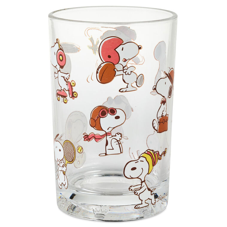 hallmark Peanuts® Snoopy Personas Collectible Drinking Glass 13.5 oz