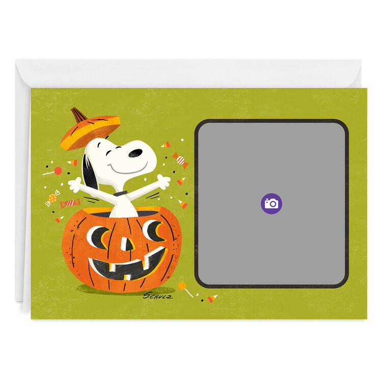 Hallmark Peanuts® Snoopy Pumpkin Custom Halloween Card