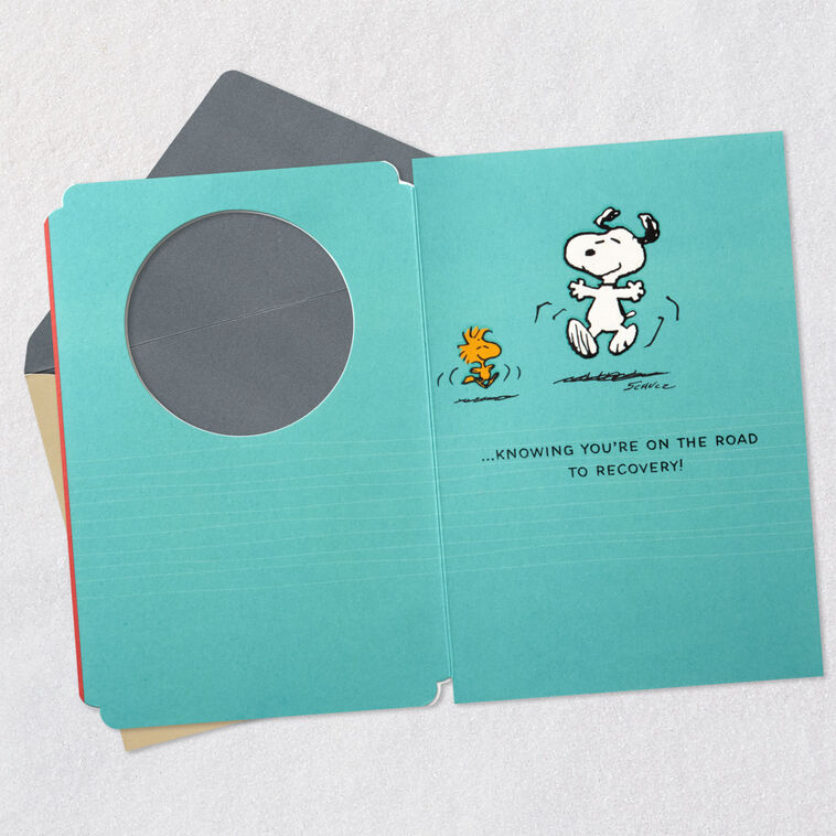 Hallmark Peanuts® Snoopy Road To Recovery Happy Dance Get Well Card