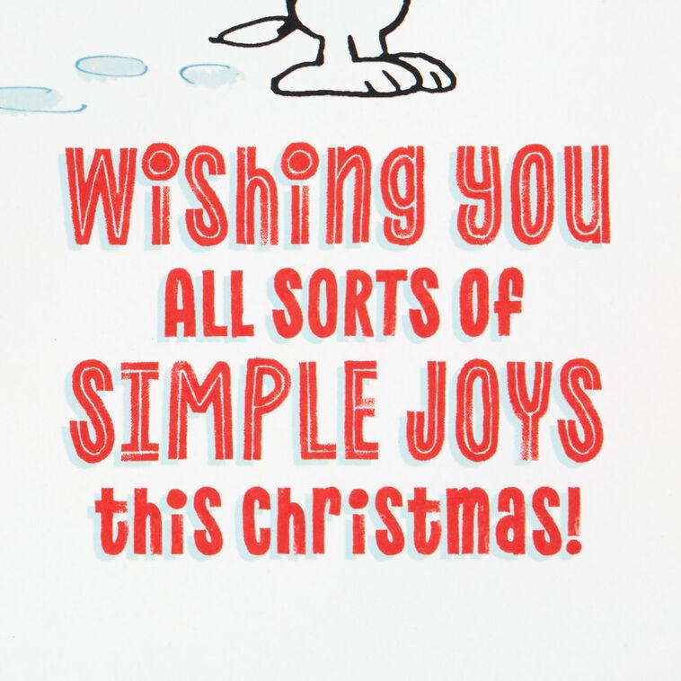 Hallmark Peanuts® Snoopy Snow Angel Musical Christmas Card With Motion