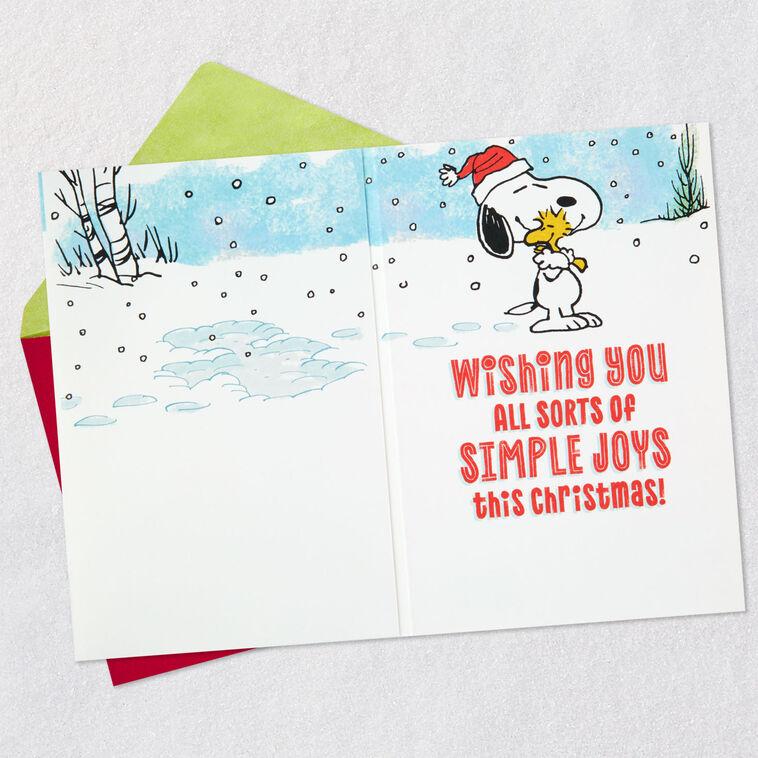 Hallmark Peanuts® Snoopy Snow Angel Musical Christmas Card With Motion