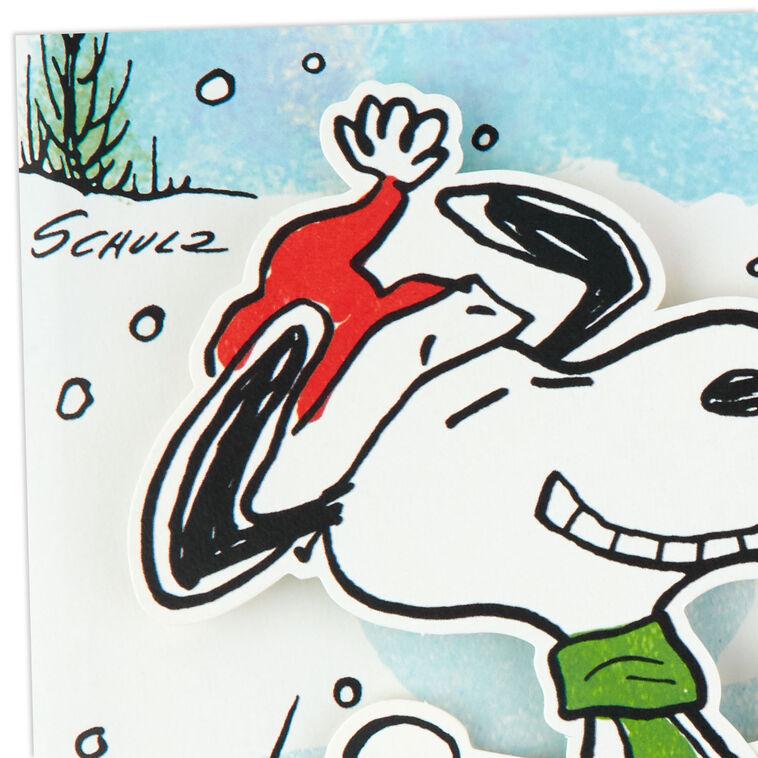 Hallmark Peanuts® Snoopy Snow Angel Musical Christmas Card With Motion