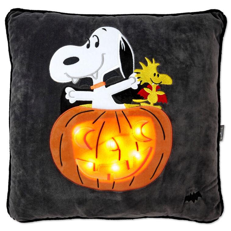 Hallmark Peanuts® Snoopy The Vampire Beagle Light-Up Pillow 17x17
