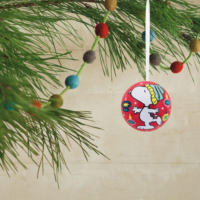 Hallmark Peanuts® Tin Ball Hallmark Ornaments Set Of 12