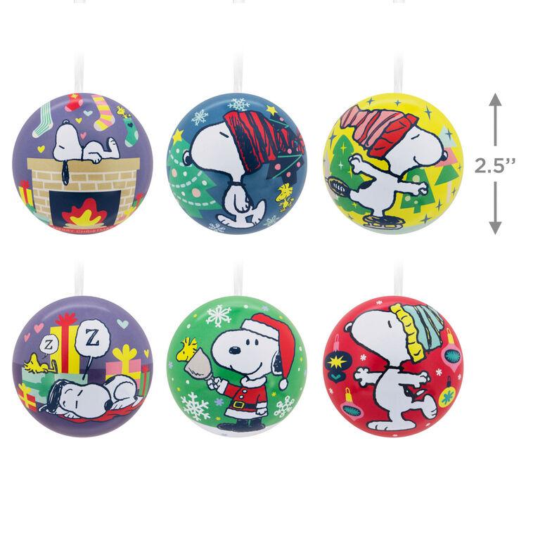 Hallmark Peanuts® Tin Ball Hallmark Ornaments Set Of 12