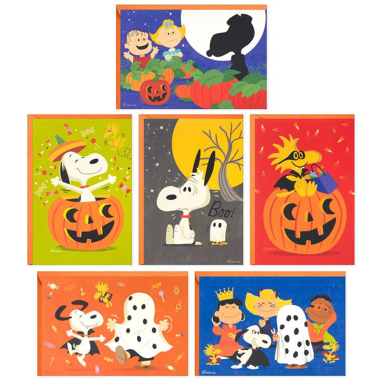 hallmark Peanuts® Tricks and Treats Assorted Halloween Cards Pack of 24