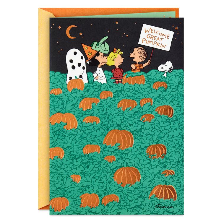 hallmark Peanuts® Welcome Great Pumpkin Halloween Card