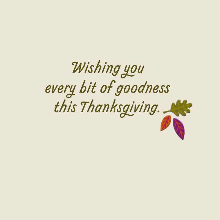 Hallmark People Places And Traditions You Love Thanksgiving Card