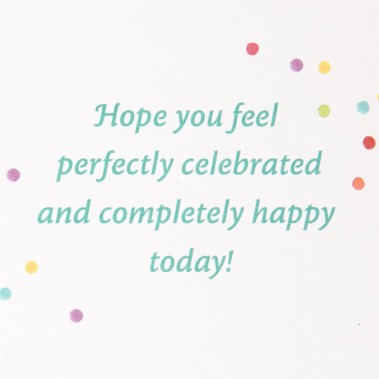 Hallmark Perfectly Celebrated And Completely Happy Birthday Card