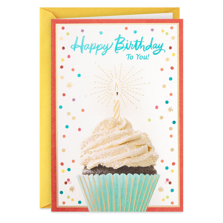 hallmark Perfectly Celebrated and Completely Happy Birthday Card