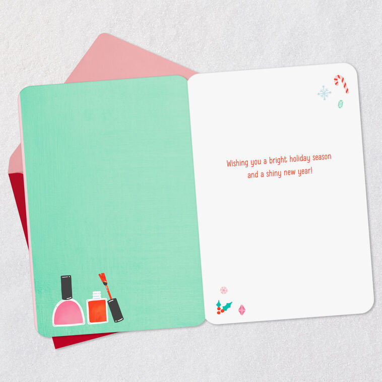 Hallmark Perfectly Polished Christmas Thank-You Card For Nail Technician