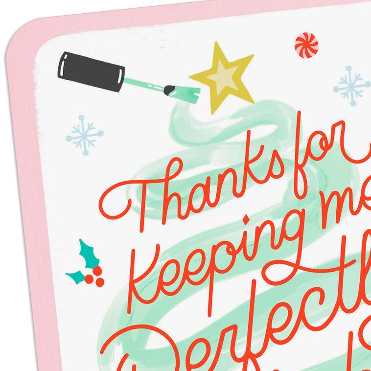 Hallmark Perfectly Polished Christmas Thank-You Card For Nail Technician