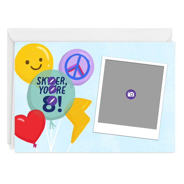 Hallmark Personalized Balloons Celebration Photo Card