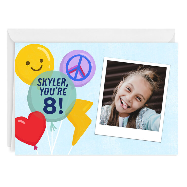 hallmark Personalized Balloons Celebration Photo Card