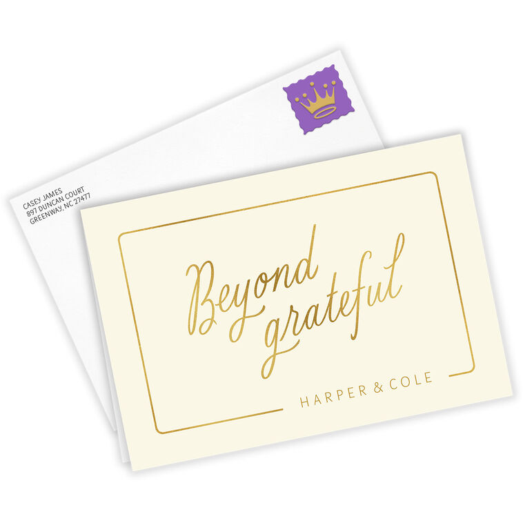 Hallmark Personalized Beyond Grateful Thank-You Card