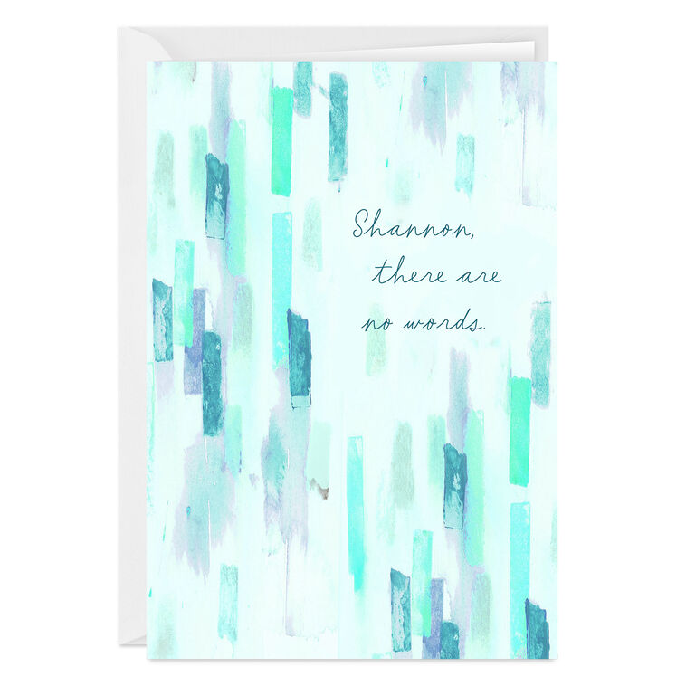 hallmark Personalized Blue and Purple Watercolor Design Card