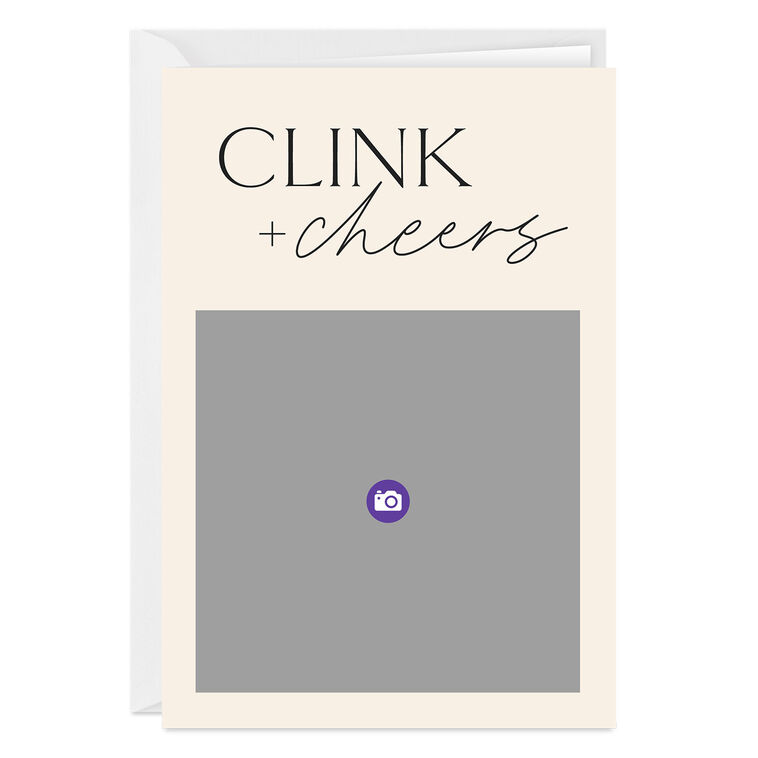 Hallmark Personalized Clink And Cheers Congratulations Photo Card