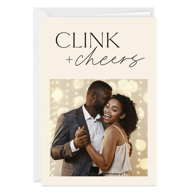 hallmark Personalized Clink and Cheers Congratulations Photo Card