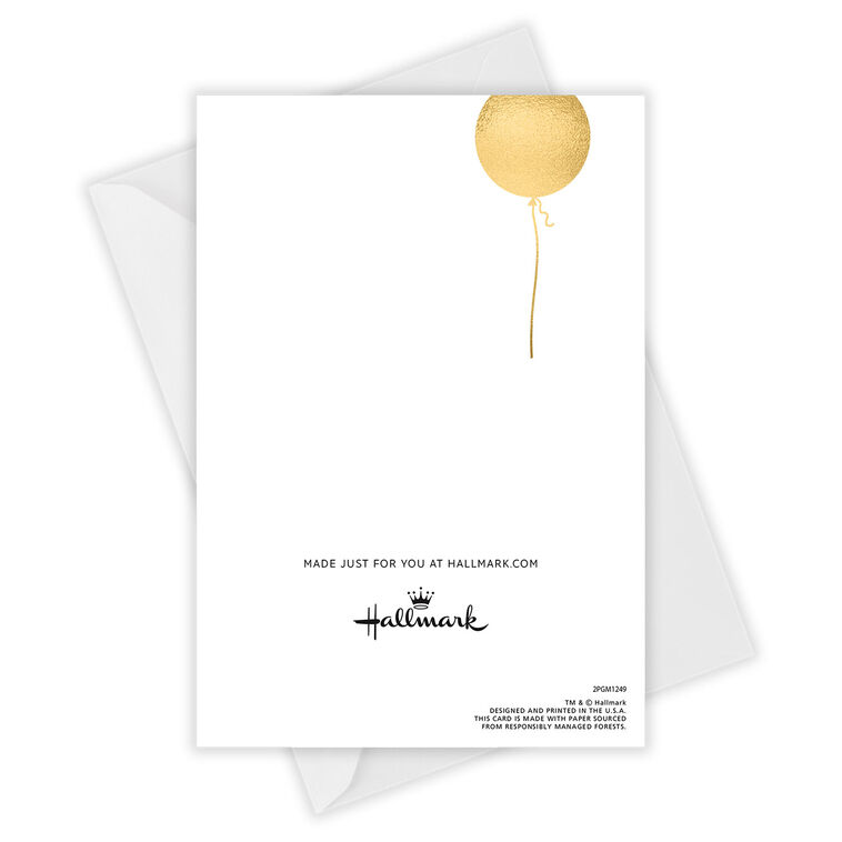 Hallmark Personalized Confetti Balloons Celebration Card
